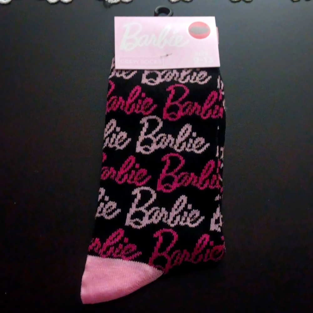 BARBIE CREW SOCKS NWT